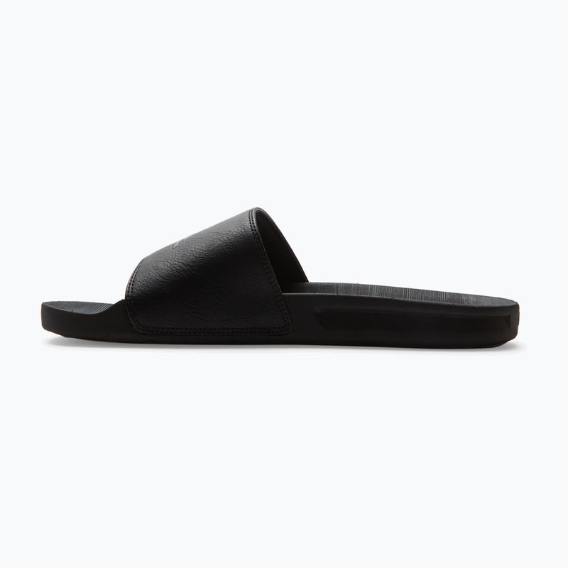 Quiksilver bărbați Rivi Nubuck Slide flip-flops negru 1 3