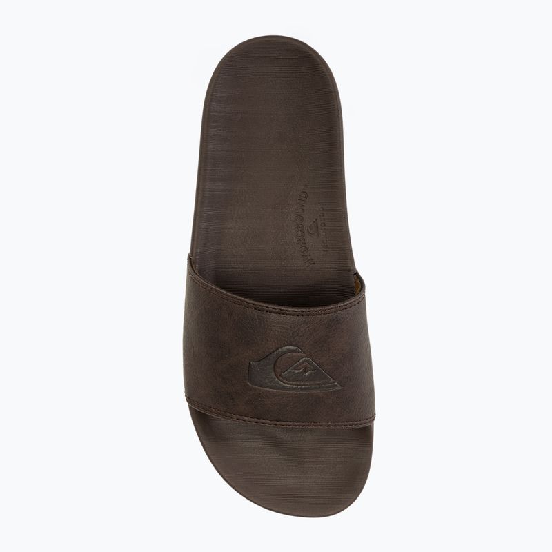 Quiksilver bărbați Quiksilver Rivi Nubuck Slide maro 1 flip-flops 5