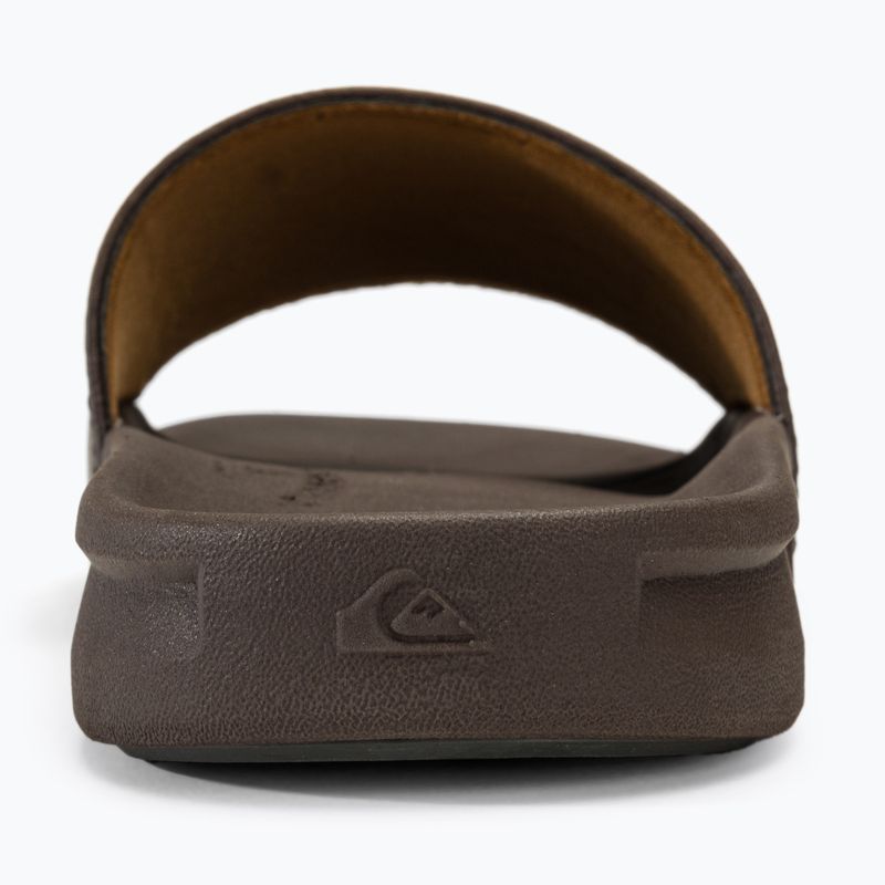 Quiksilver bărbați Quiksilver Rivi Nubuck Slide maro 1 flip-flops 6