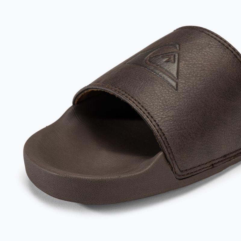 Quiksilver bărbați Quiksilver Rivi Nubuck Slide maro 1 flip-flops 7