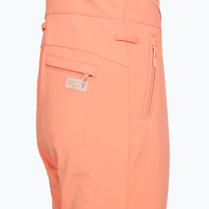 Pantaloni de snowboard pentru femei ROXY Summit Bib peach pink 9