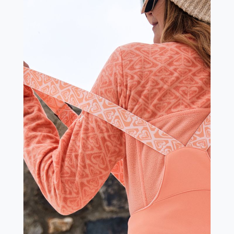 Pantaloni de snowboard pentru femei ROXY Summit Bib peach pink 11
