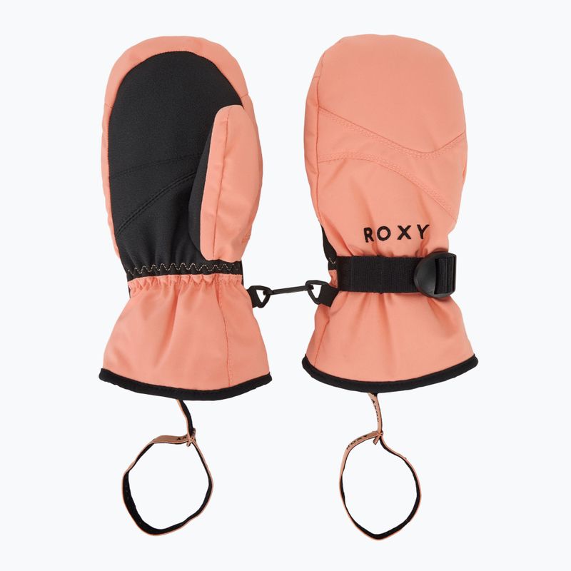 Mănuși de snowboard pentru copii ROXY Roxy Jetty Girl Solid Mitt peach pink 5