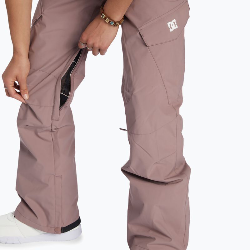 Pantaloni de snowboard pentru femei DC Nonchalant twilight mauve 6