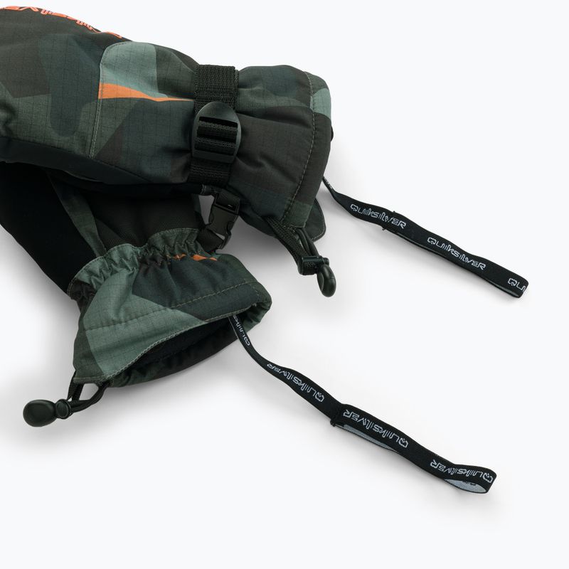 Mănuși de snowboard pentru copii Quiksilver Mission Mitt puzzle camo sea spray 6
