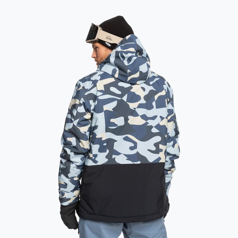 Geacă de snowboard pentru bărbați  Quiksilver Mission Printed Block puzzle camo ice flow 2