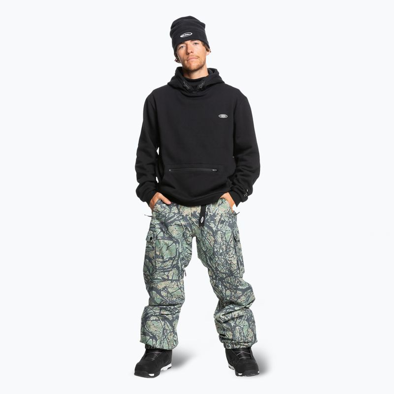 Pantaloni de snowboard pentru bărbați Quiksilver Snow Down Cargo woodland abstract sea spray 2