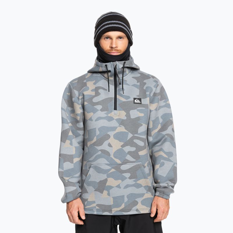 Bluză de snowboard pentru bărbați Quiksilver Shredder Hoodie puzzle camo ice flow