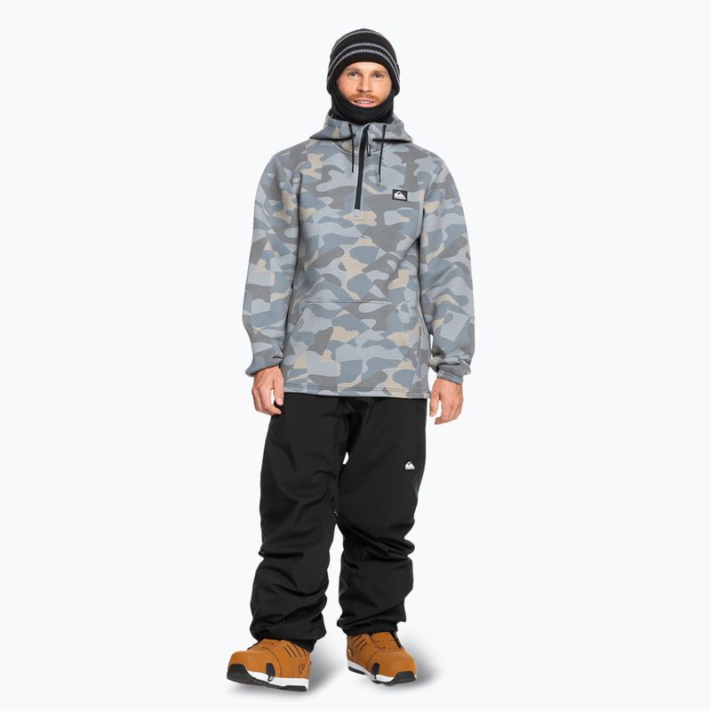 Bluză de snowboard pentru bărbați Quiksilver Shredder Hoodie puzzle camo ice flow 2