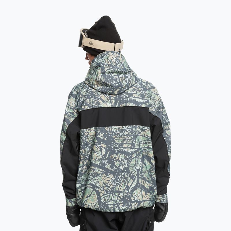 Geacă de snowboard pentru bărbați  Quiksilver High Altitude 20K woodland abstract sea spray 2