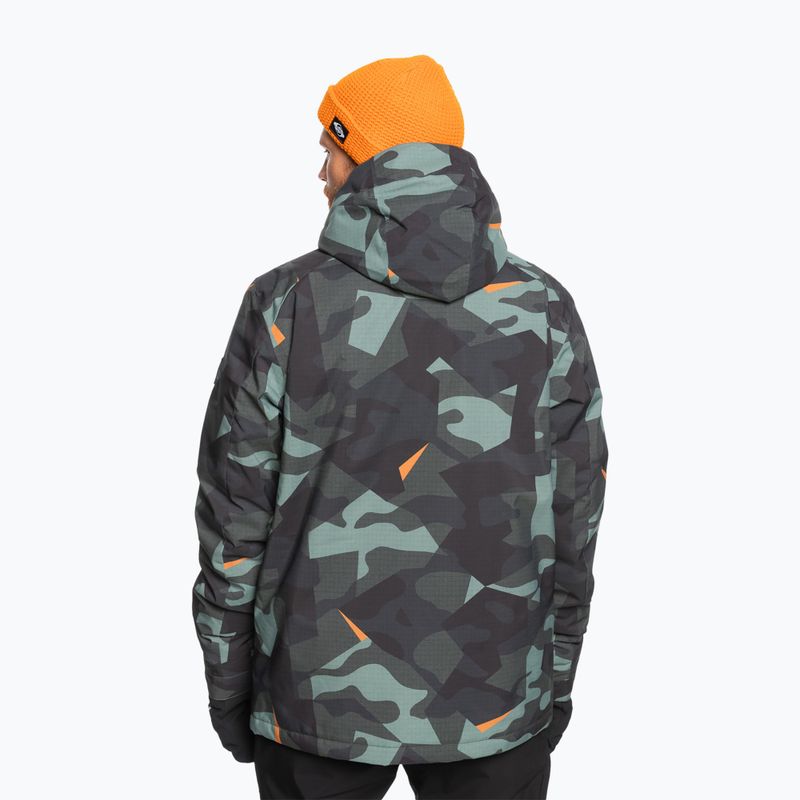 Geacă de snowboard pentru bărbați  Quiksilver Mission Printed puzzle camo sea spray 2