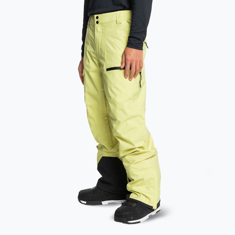 Pantaloni de snowboard pentru bărbați Quiksilver Utility celery green 4