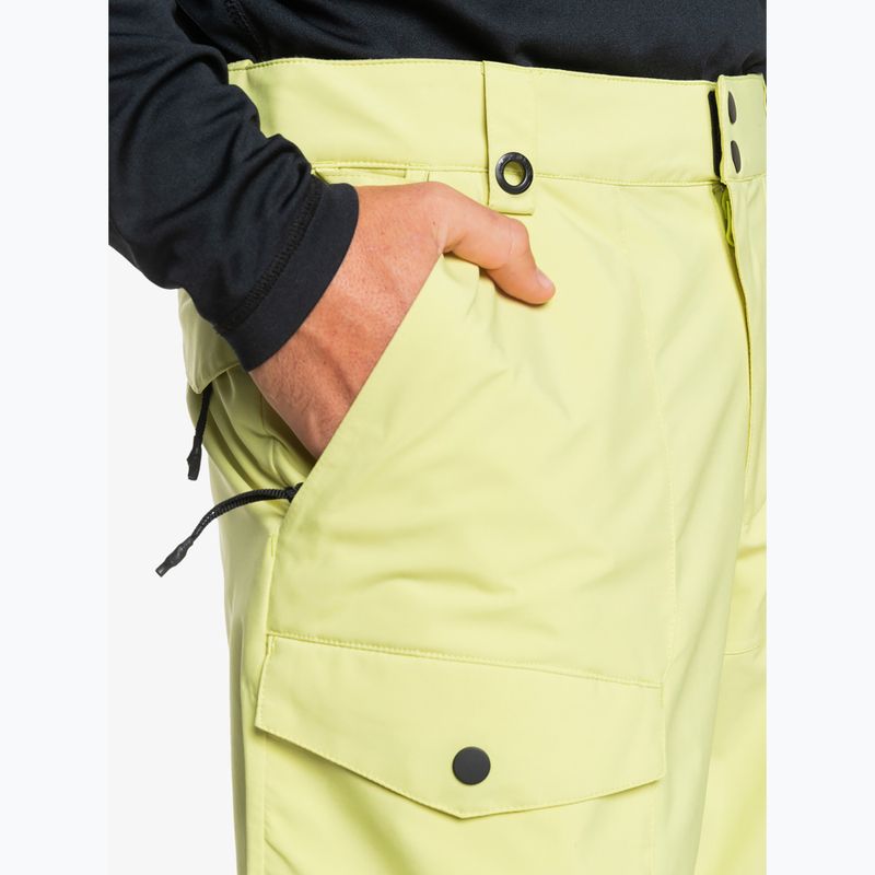 Pantaloni de snowboard pentru bărbați Quiksilver Utility celery green 5