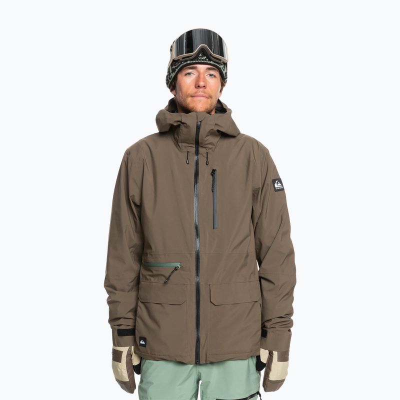 Geacă de snowboard pentru bărbați  Quiksilver Quest Stretch 20K canteen