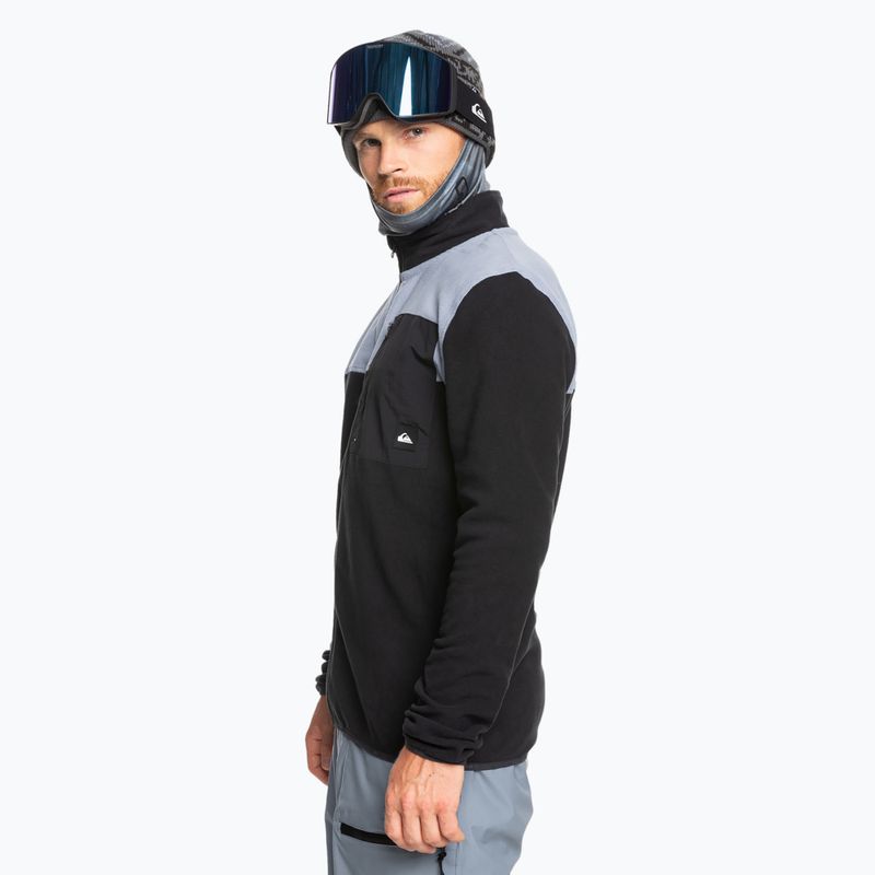 Bluză de snowboard pentru bărbați Quiksilver Aker Full Zip Fleece  true black 3