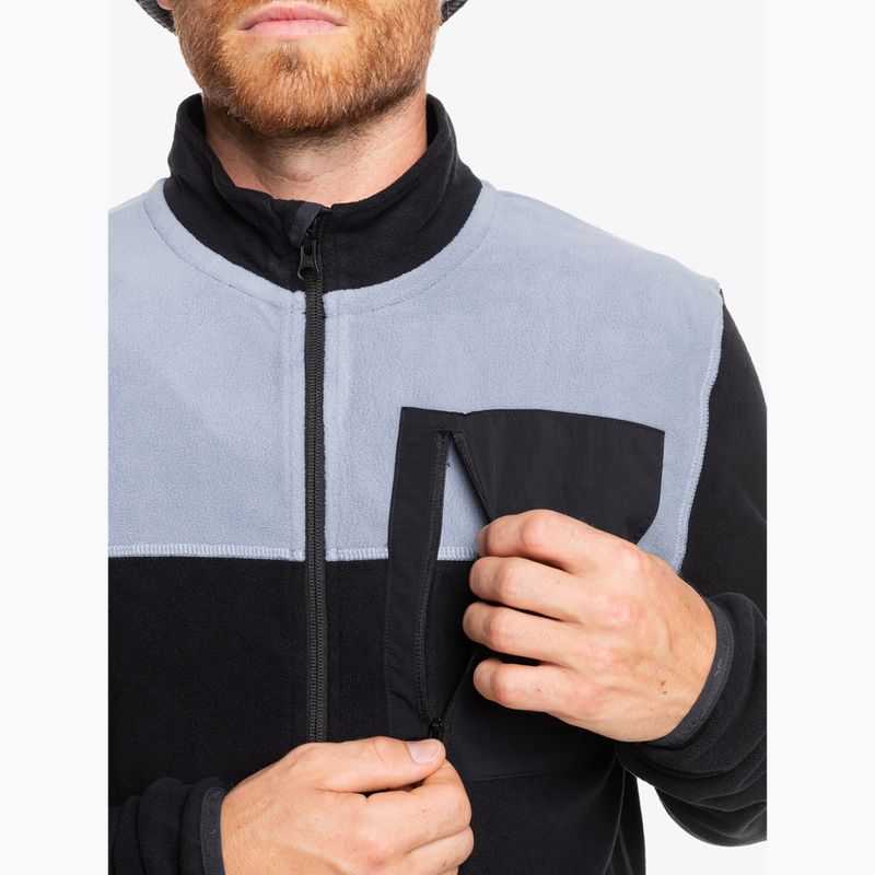 Bluză de snowboard pentru bărbați Quiksilver Aker Full Zip Fleece  true black 5