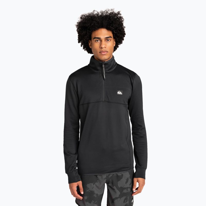 Bluză de snowboard pentru bărbați Quiksilver Steep Point Half Zip Fleece true black