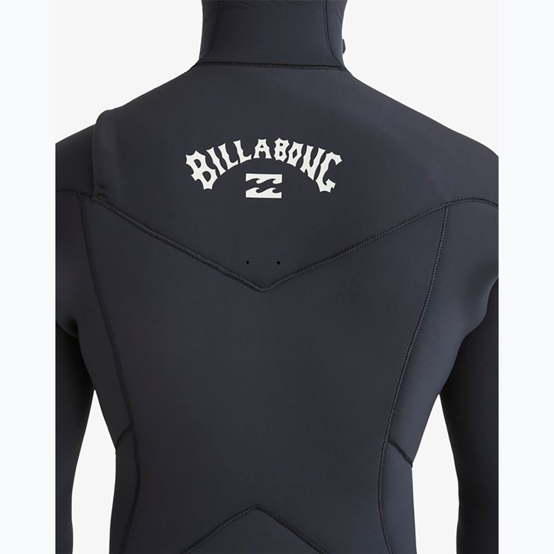 Spumă de înot pentru bărbați Billabong 5/4 mm Absolute Natural Chest Zip Hooded black 7