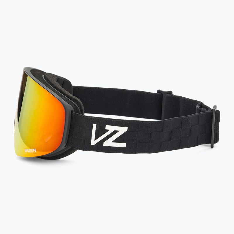 Ochelari de snowboard VonZipper Encore black satin/wildlife fire chrome 4