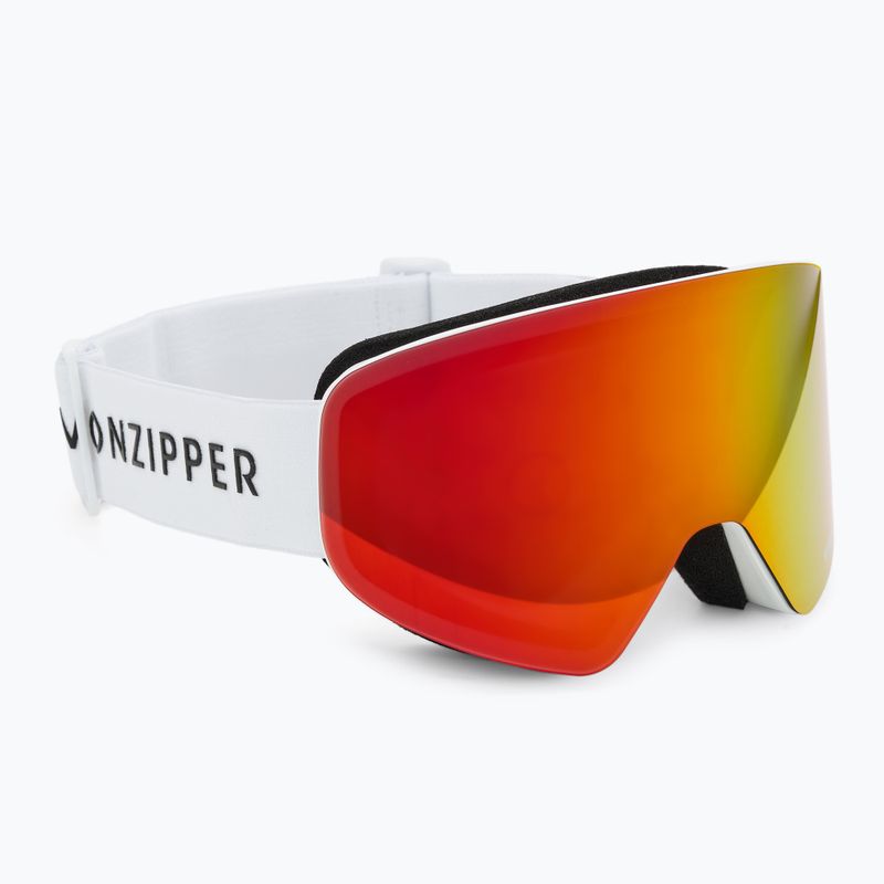 Ochelari de snowboard VonZipper Encore white/wildlife fire chrome