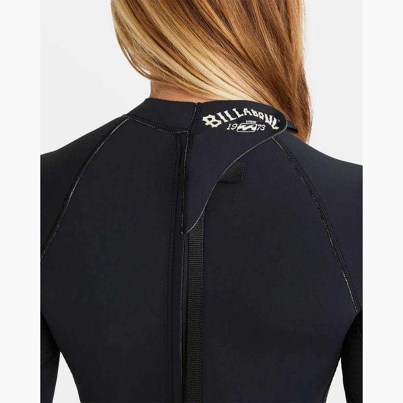 Spumă de înot pentru femei Billabong 2/2 mm Spring Fever Natural Back Zip LS Spring black 6