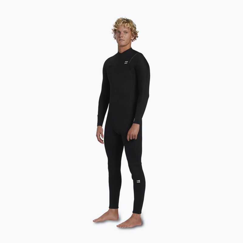 Spumă de înot pentru bărbați Billabong 5/4 mm Foil Chest Zip GBS black 3