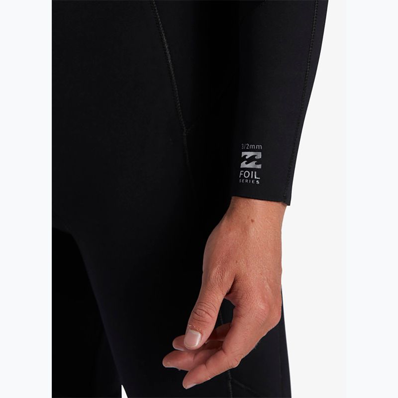 Spumă de înot pentru bărbați Billabong 5/4 mm Foil Chest Zip GBS black 5