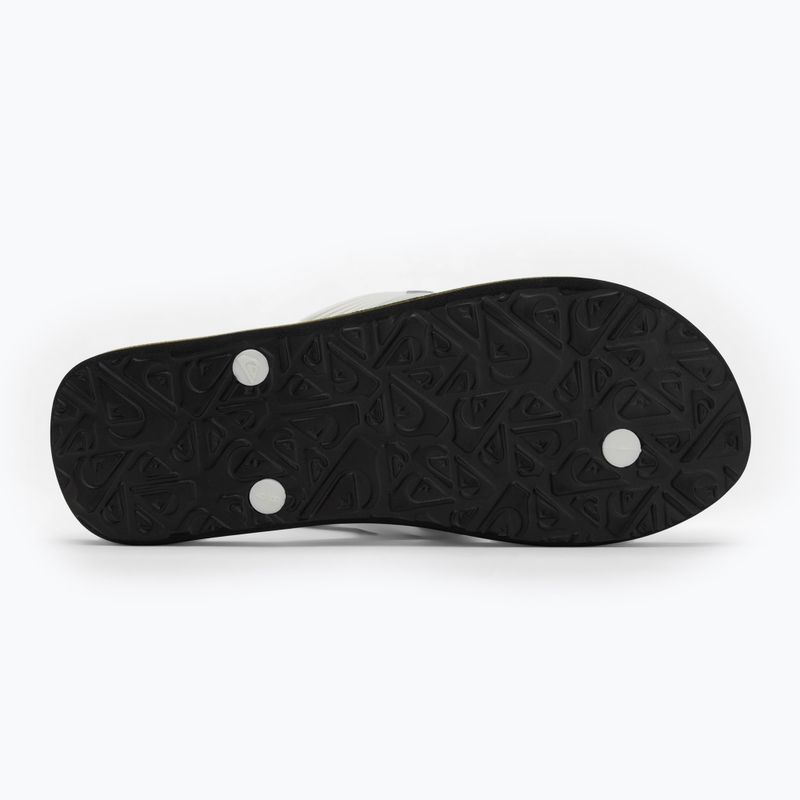 Șlapi pentru bărbați Quiksilver Molokai black rasta 4