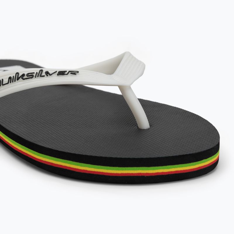Șlapi pentru bărbați Quiksilver Molokai black rasta 7