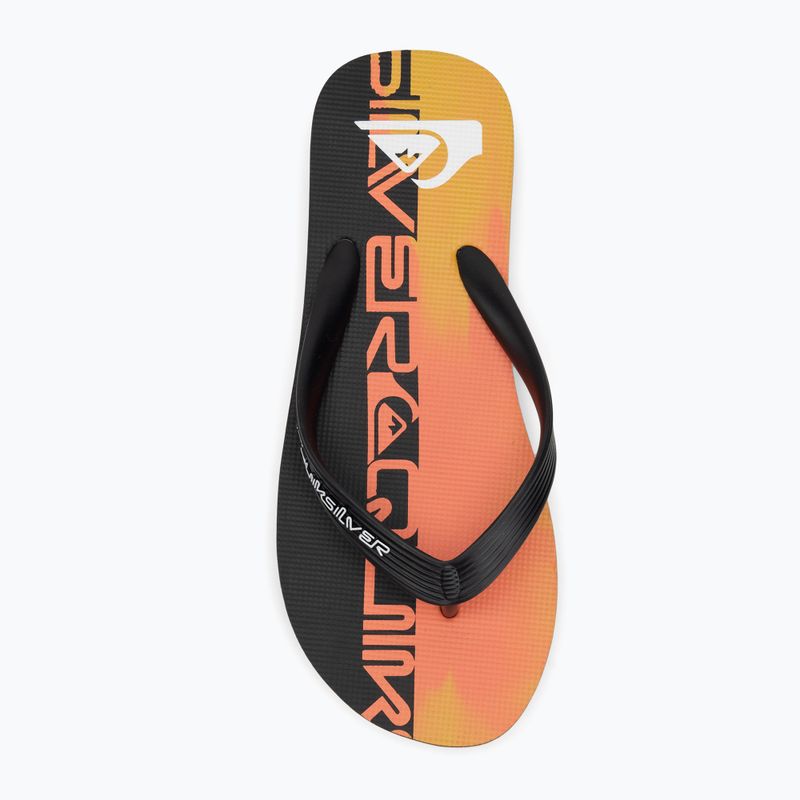 Șlapi pentru bărbați Quiksilver Molokai Art 25 fiery coral wordblock 5