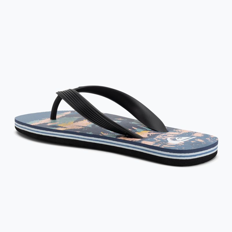 Șlapi pentru copii Quiksilver Molokai Art 25 Youth fiery coronet blue tropicamo 3