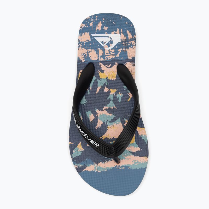 Șlapi pentru copii Quiksilver Molokai Art 25 Youth fiery coronet blue tropicamo 5