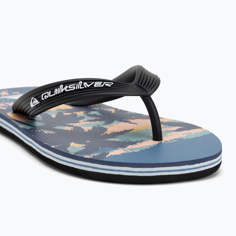 Șlapi pentru copii Quiksilver Molokai Art 25 Youth fiery coronet blue tropicamo 7