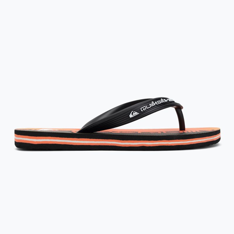 Șlapi pentru copii Quiksilver Molokai Art 25 Youth fiery coral wordblock 2