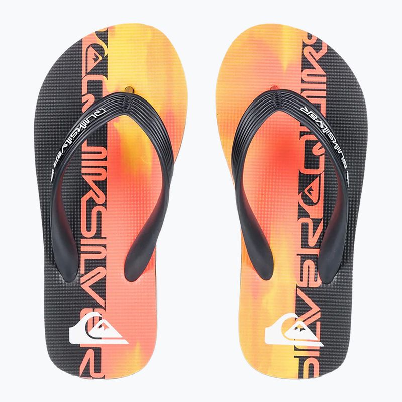 Șlapi pentru copii Quiksilver Molokai Art 25 Youth fiery coral wordblock 2