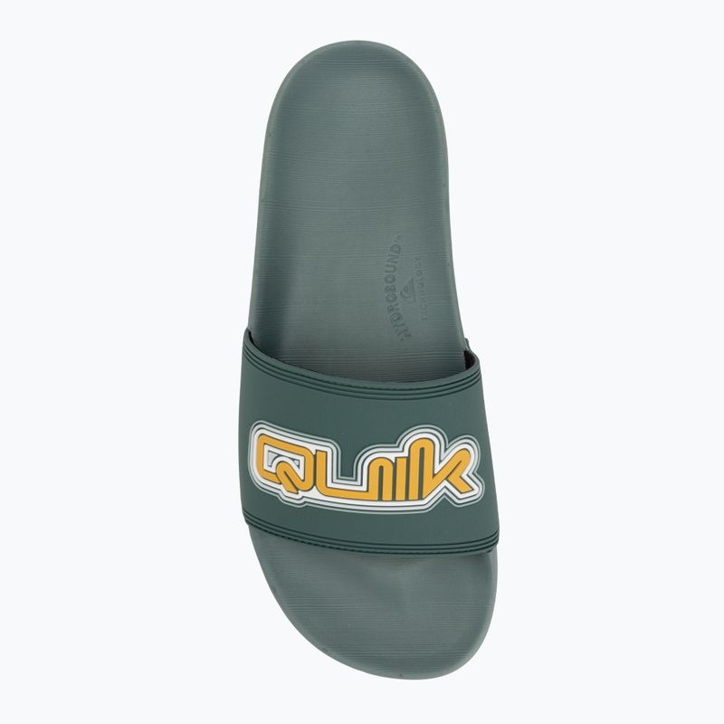 Papuci pentru bărbați Quiksilver Rivi Wordmark Slide II sage 5