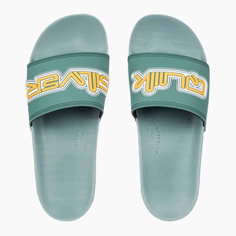Quiksilver bărbați Rivi Wordmark Slide II salvie flip-flops 2