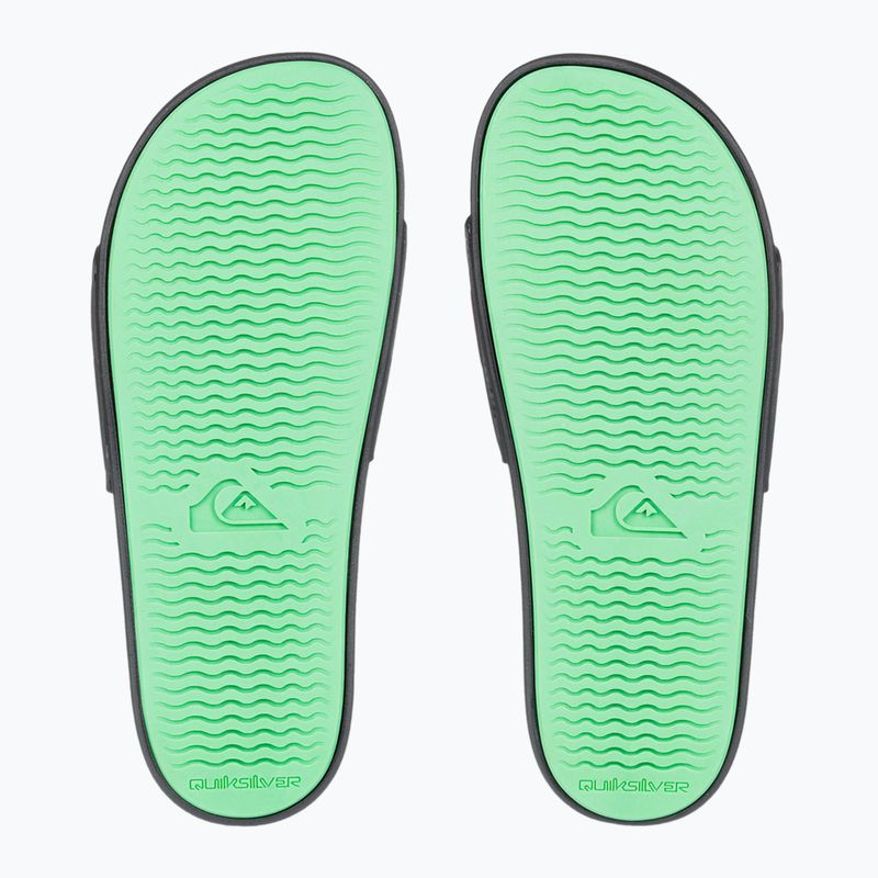 Quiksilver bărbați Rivi Wordmark Slide II negru rasta flip-flops 2