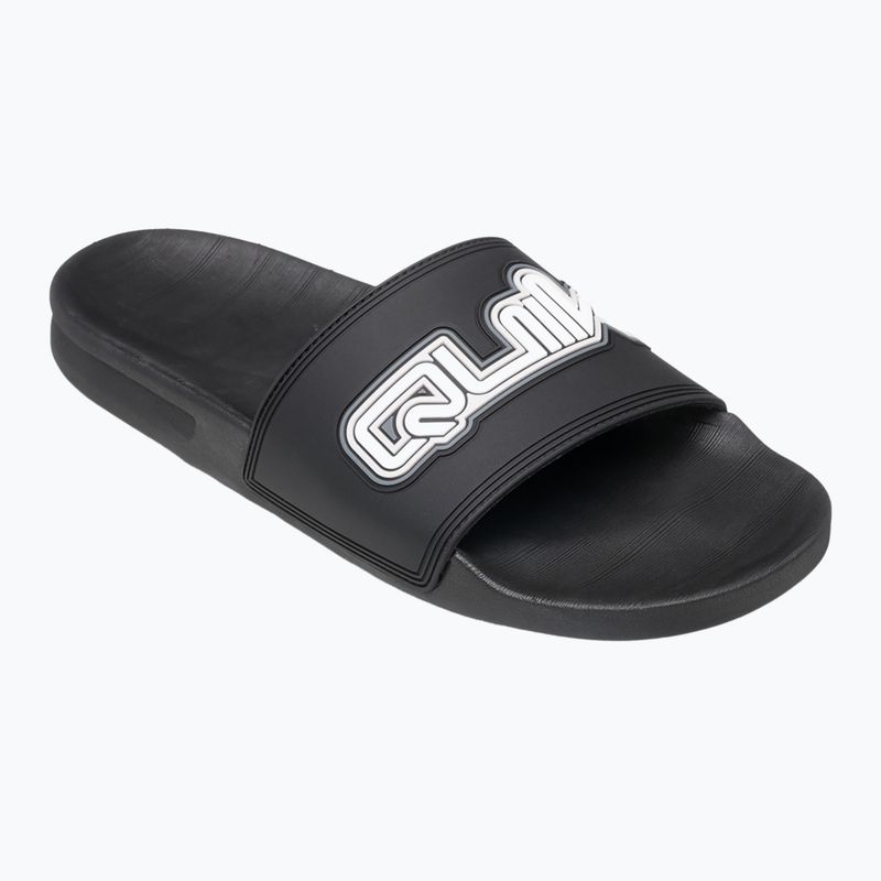 Quiksilver bărbați Rivi Wordmark Slide II flip-flops negru 5