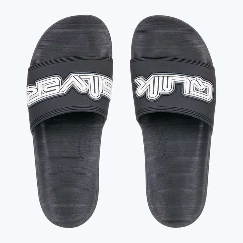 Quiksilver bărbați Rivi Wordmark Slide II flip-flops negru 5 2