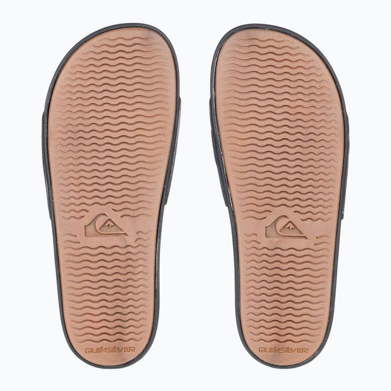 Quiksilver bărbați Rivi Wordmark Slide II flip-flops negru 5 3