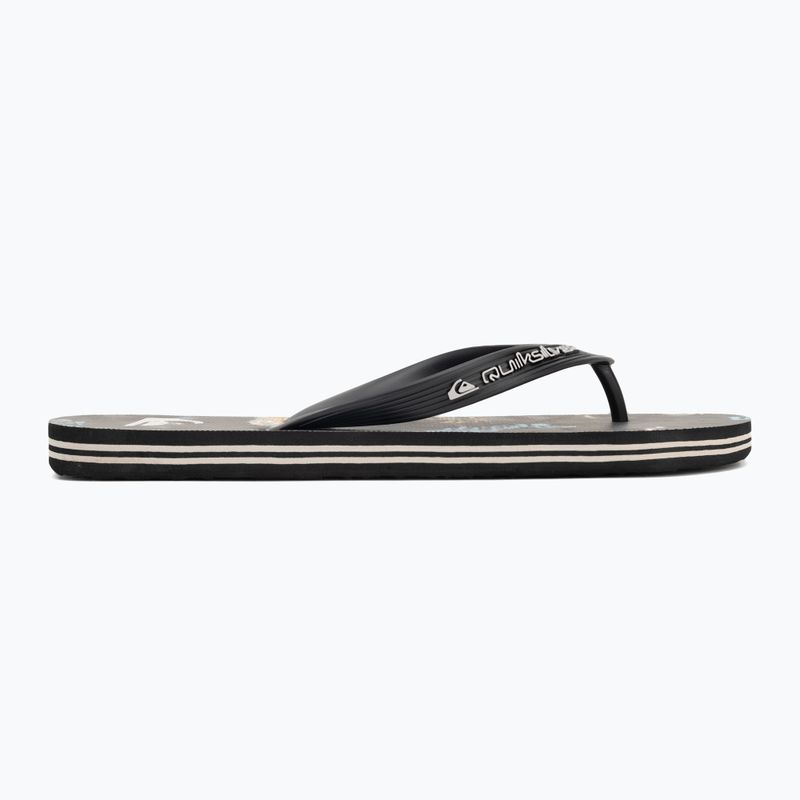 Șlapi pentru bărbați Quiksilver Molokai Art 25 black naturama 2