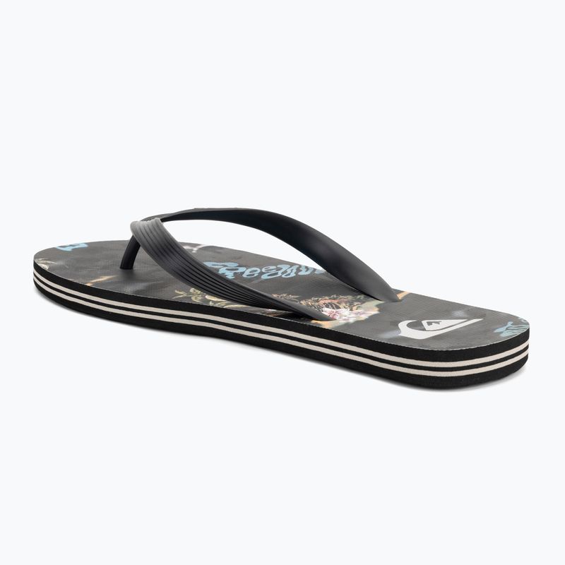 Șlapi pentru bărbați Quiksilver Molokai Art 25 black naturama 3