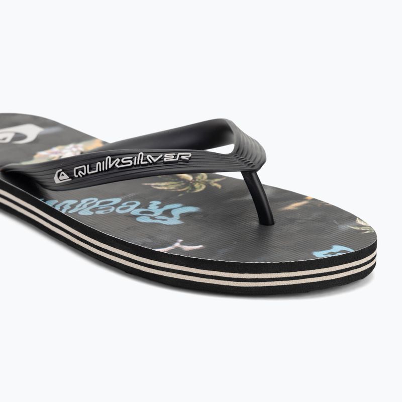 Șlapi pentru bărbați Quiksilver Molokai Art 25 black naturama 7
