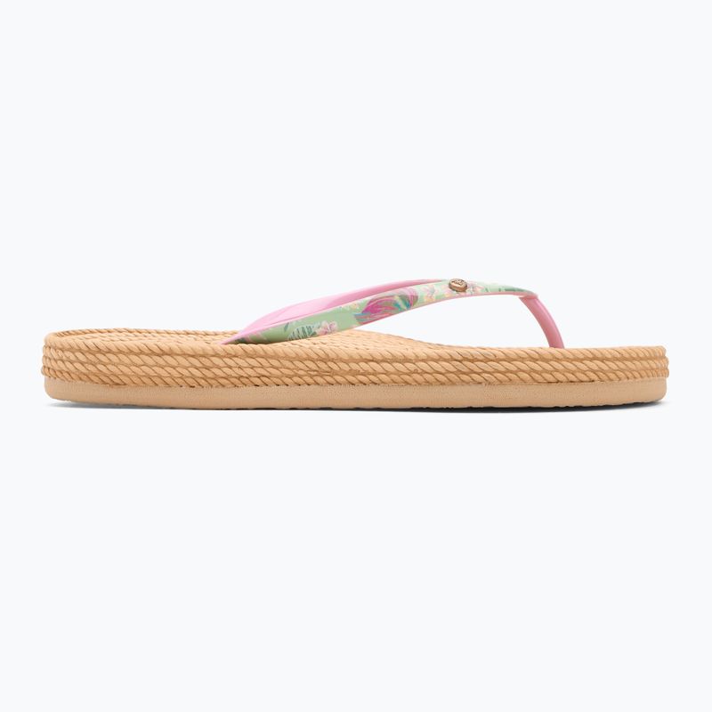 Șlapi pentru femei ROXY South Beach III green/pink 2