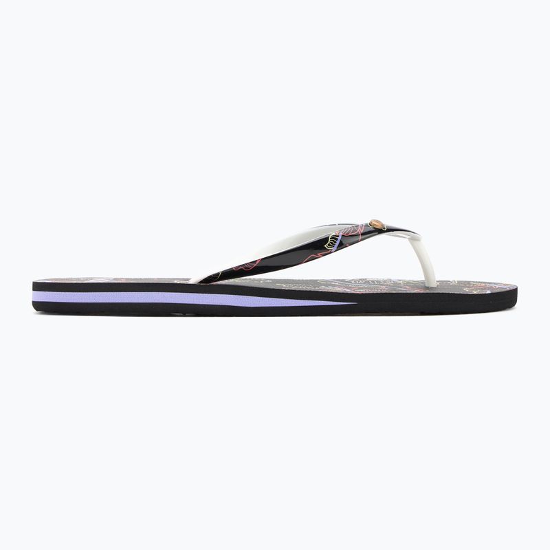Șlapi pentru femei ROXY Portofino III dc black multi camo 2