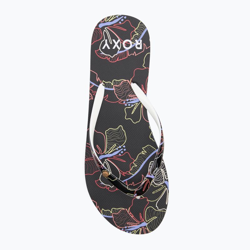 Șlapi pentru femei ROXY Portofino III dc black multi camo 5