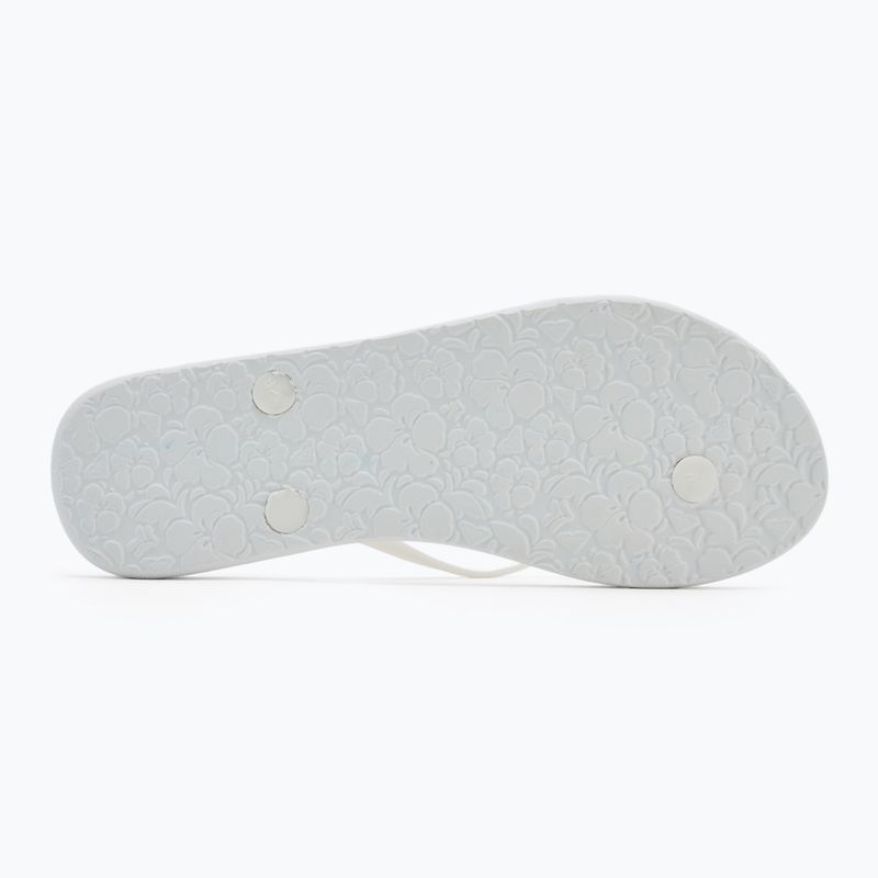 Șlapi pentru femei ROXY Sandy III white/rainbow monogram 4