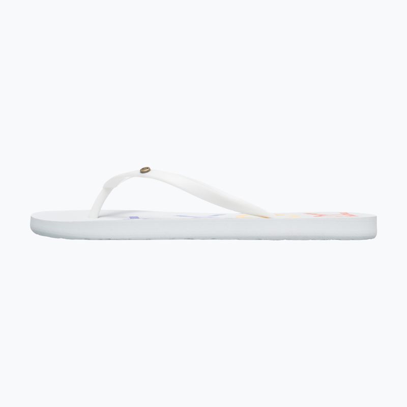 Șlapi pentru femei ROXY Sandy III white/rainbow monogram 9