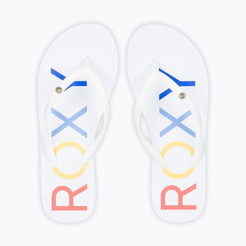 Șlapi pentru femei ROXY Sandy III white/rainbow monogram 11
